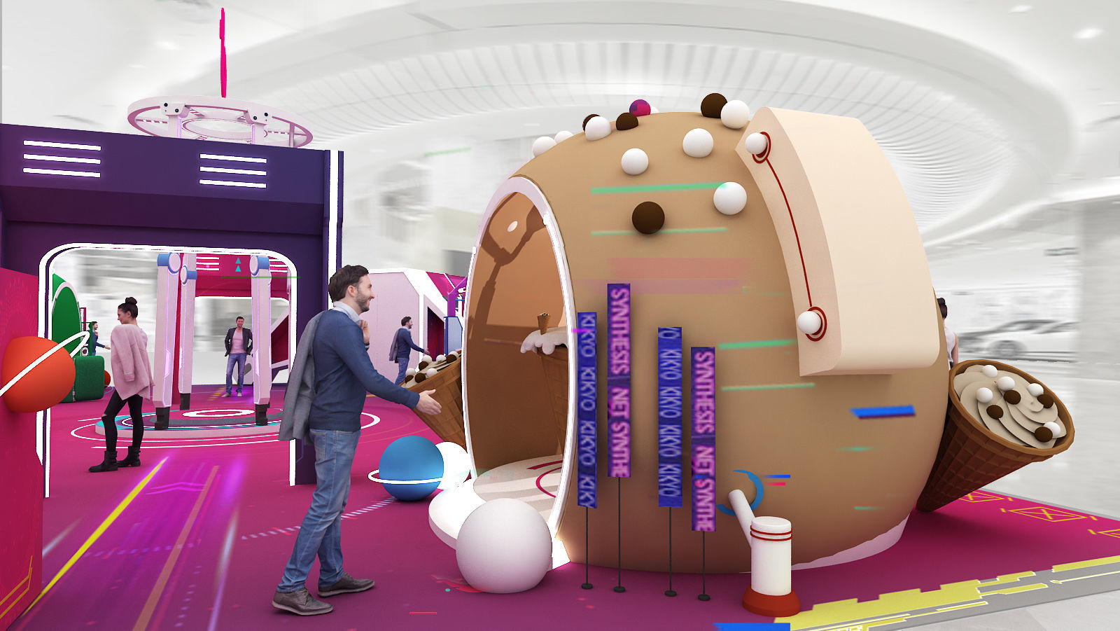 beverage Drinks Beer Coffee booth  3D model_13