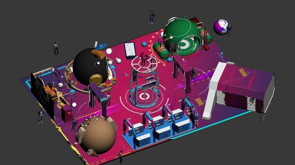 beverage Drinks Beer Coffee booth  3D model_18