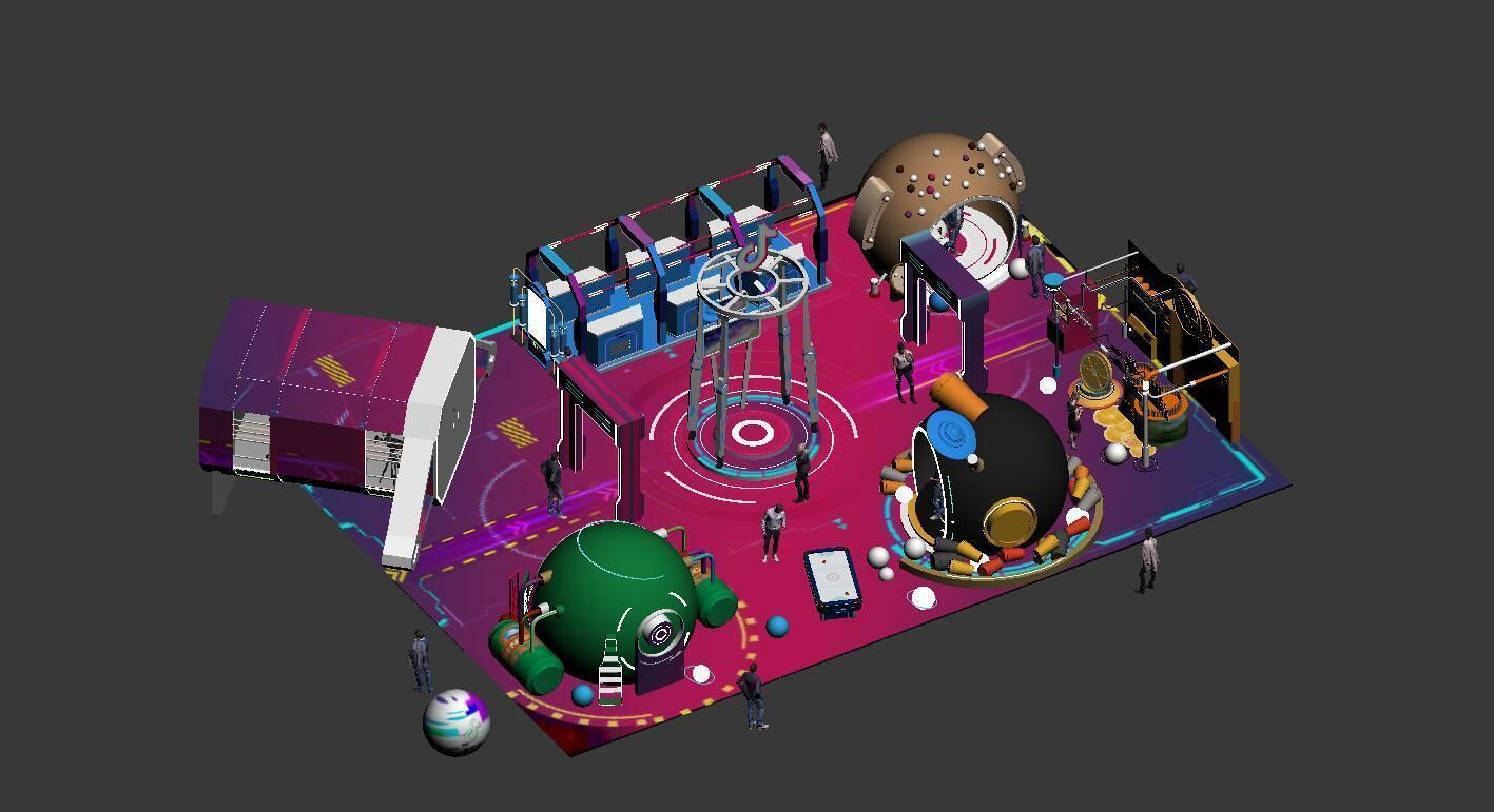 beverage Drinks Beer Coffee booth  3D model_17