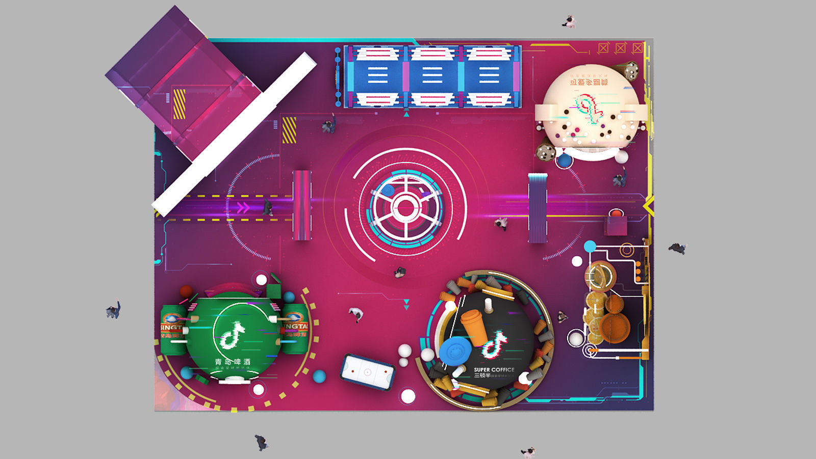 beverage Drinks Beer Coffee booth  3D model_1