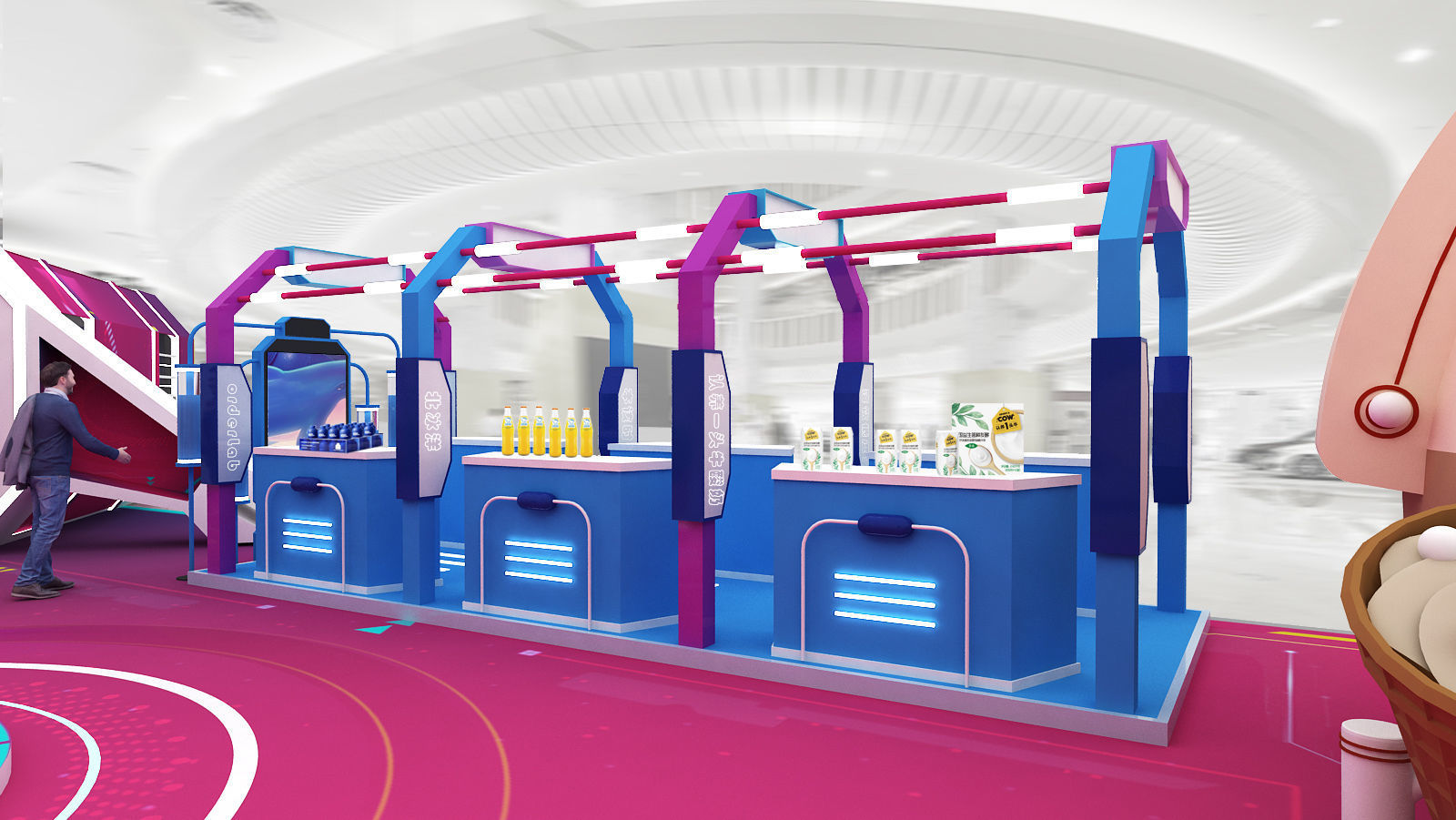 beverage Drinks Beer Coffee booth  3D model_14