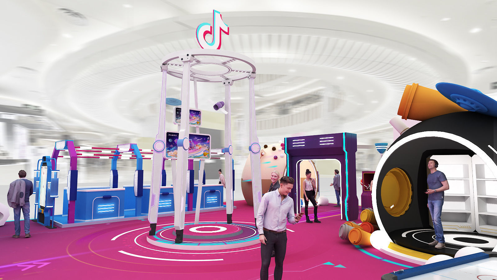 beverage Drinks Beer Coffee booth  3D model_6