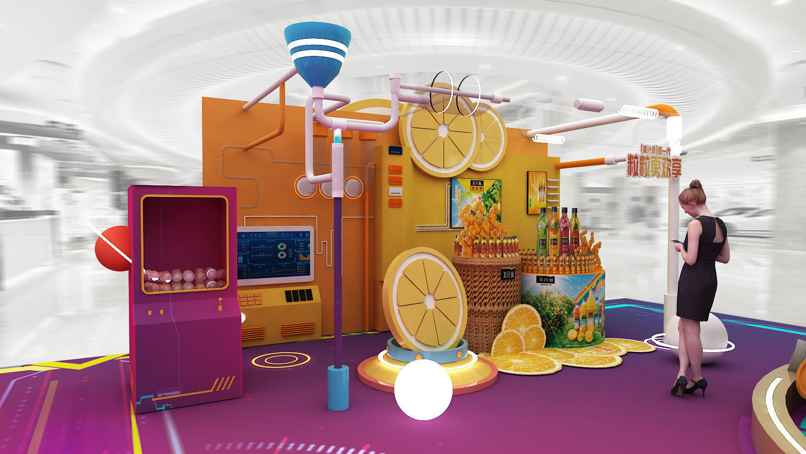 beverage Drinks Beer Coffee booth  3D model_10