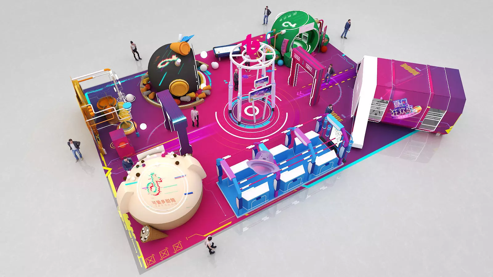 beverage Drinks Beer Coffee booth  3D model_0