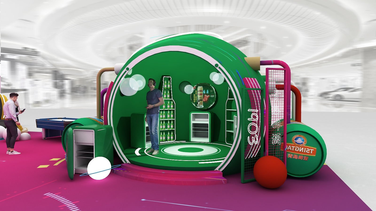 beverage Drinks Beer Coffee booth  3D model_11