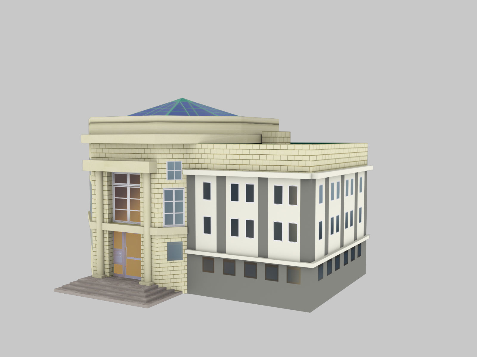 Low Poly Building Pack 4 Low-poly 3D model_11