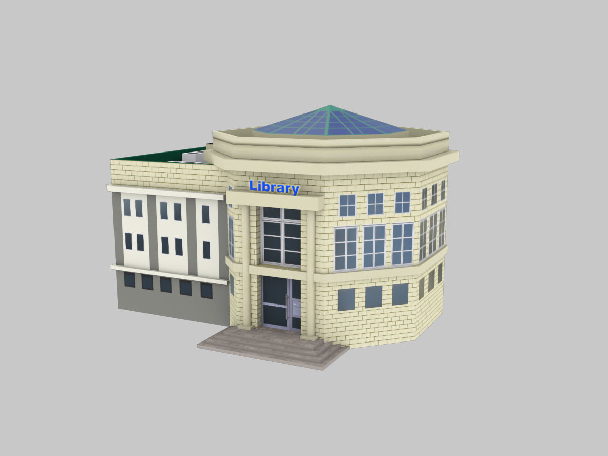 Low Poly Building Pack 4 Low-poly 3D model_7