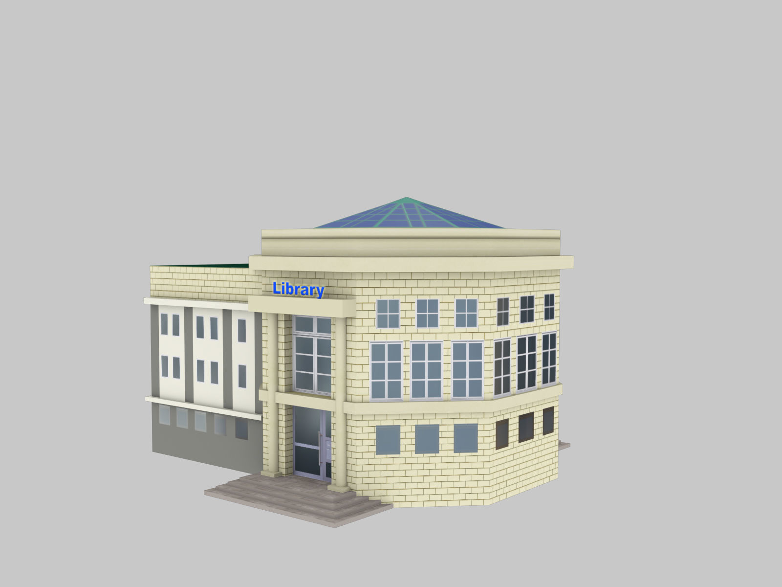 Low Poly Building Pack 4 Low-poly 3D model_9