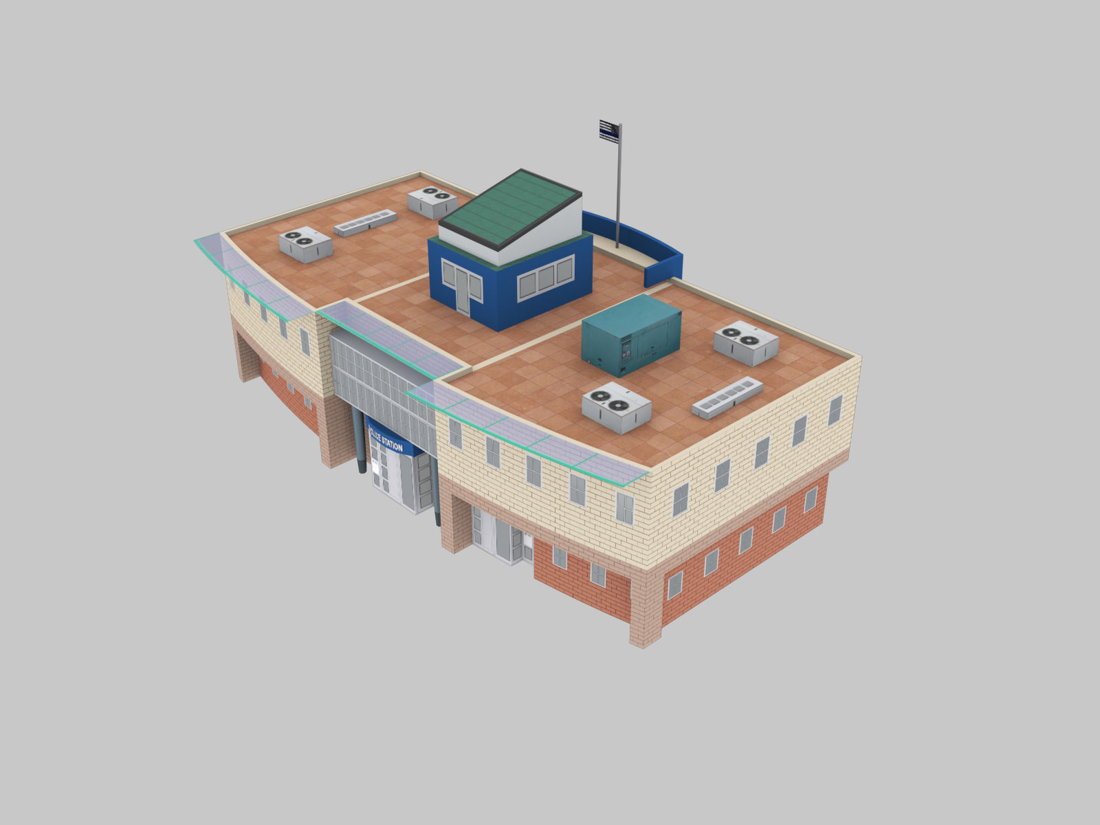 Low Poly Building Pack 4 Low-poly 3D model_13