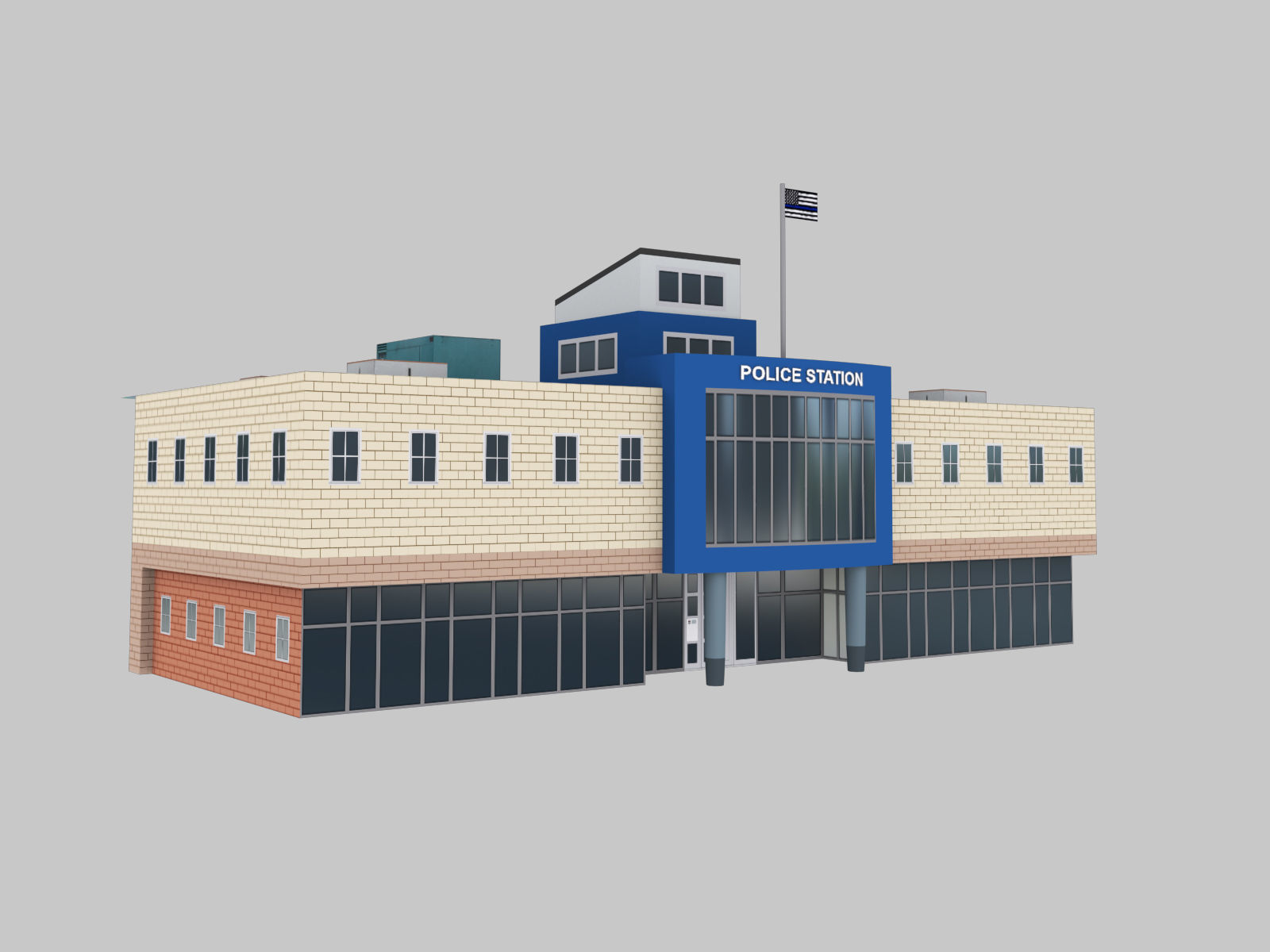 Low Poly Building Pack 4 Low-poly 3D model_12