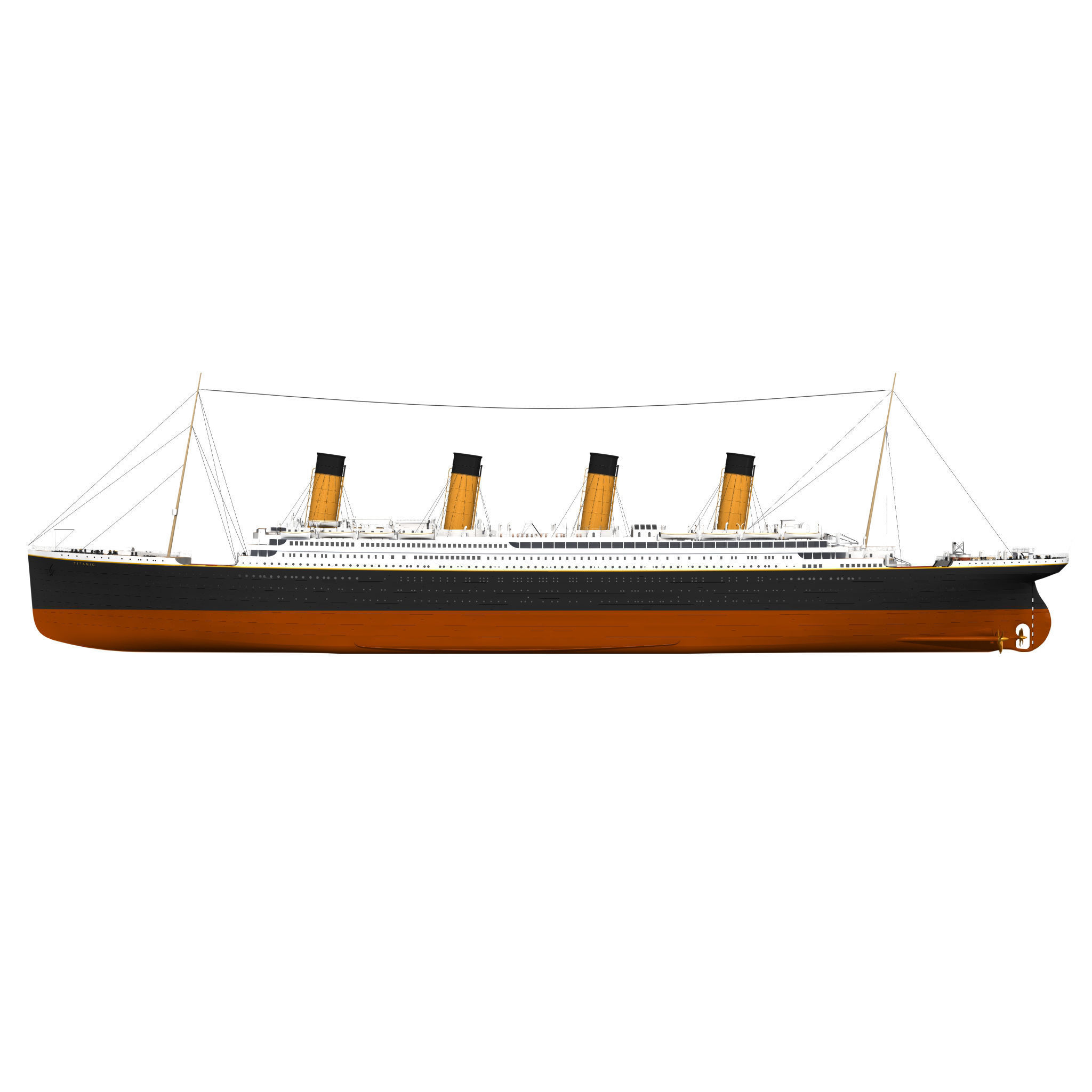 RMS Titanic 3D model_8