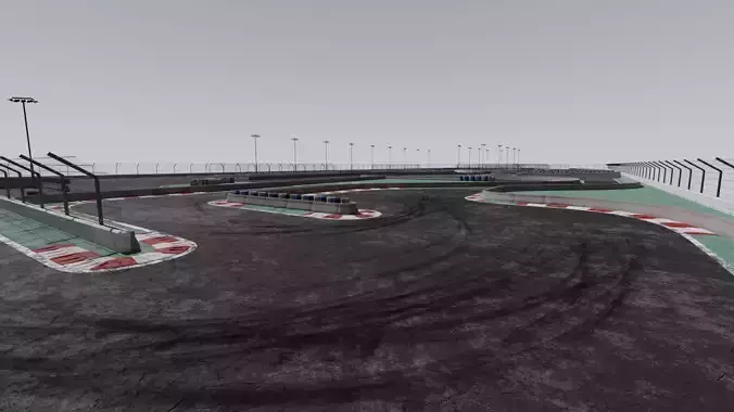 Drifting Race Track 3D model