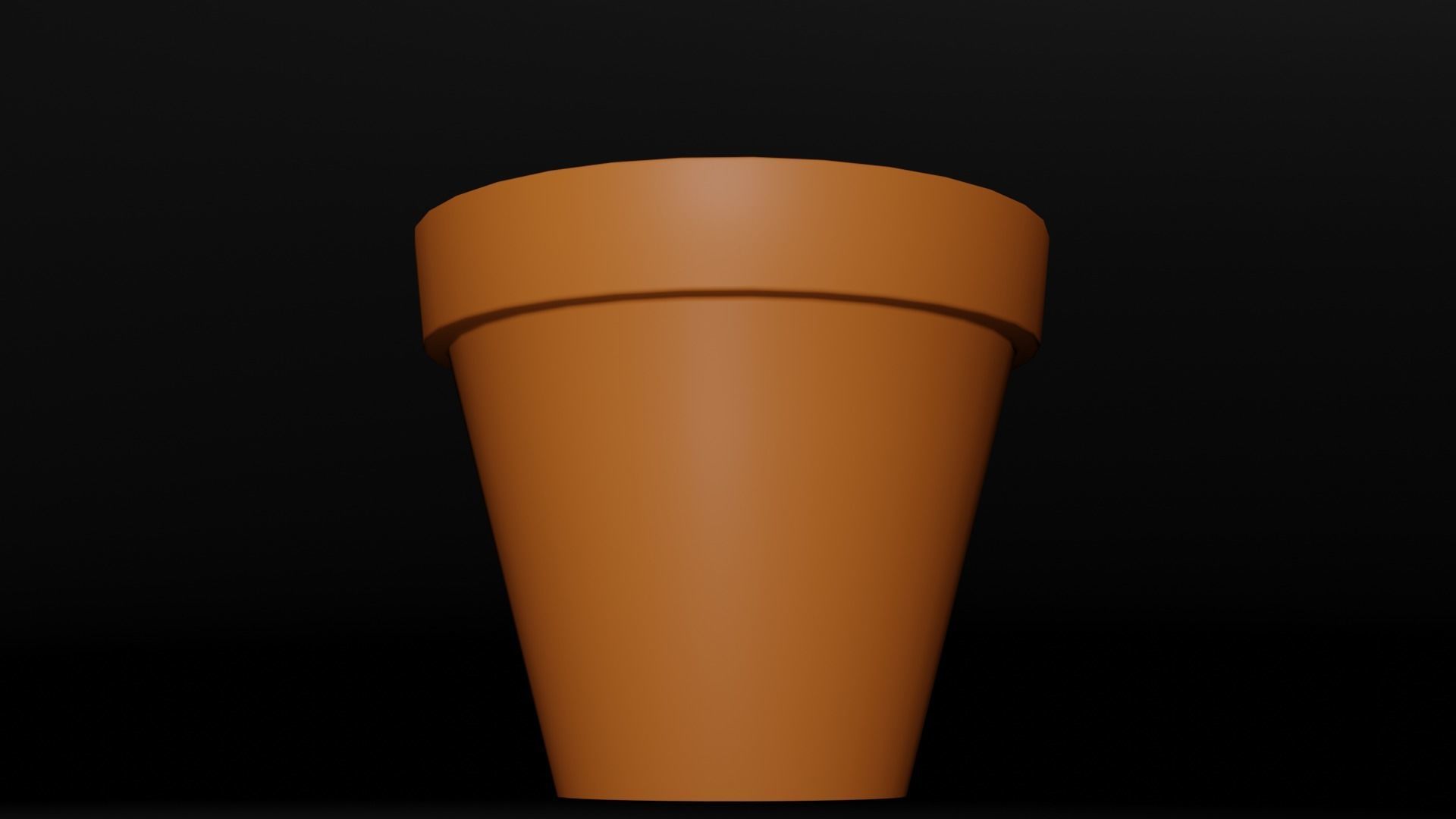 Flower Pot Free low-poly 3D model_2