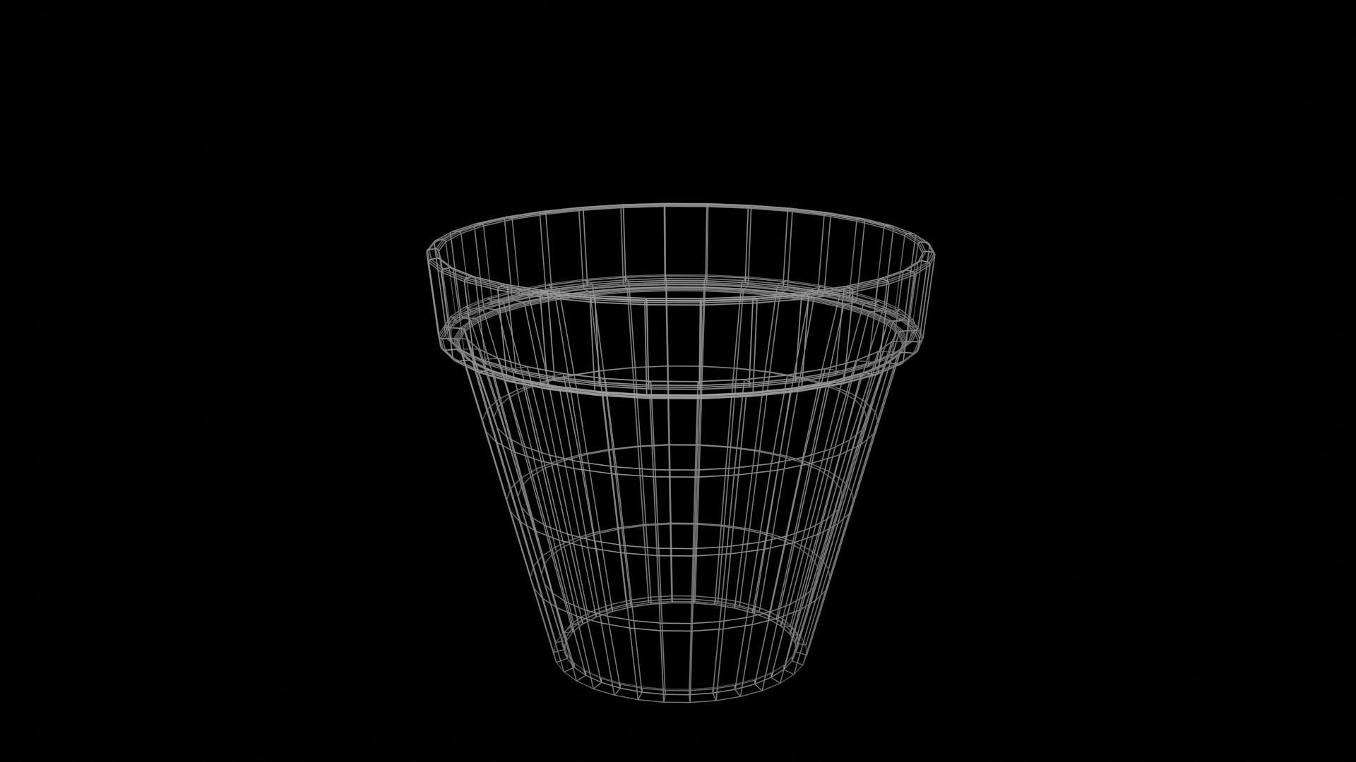 Flower Pot Free low-poly 3D model_7