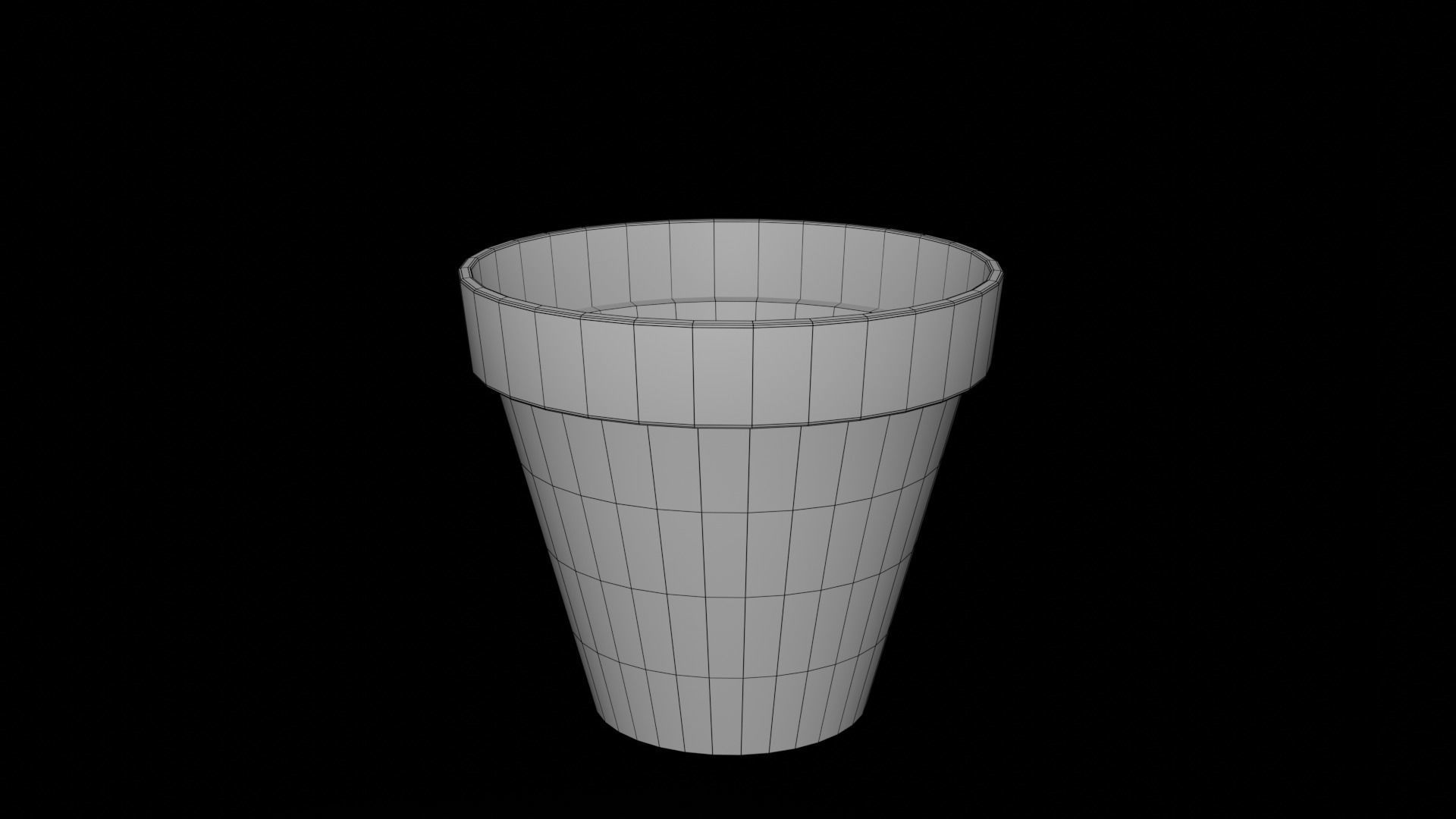 Flower Pot Free low-poly 3D model_6