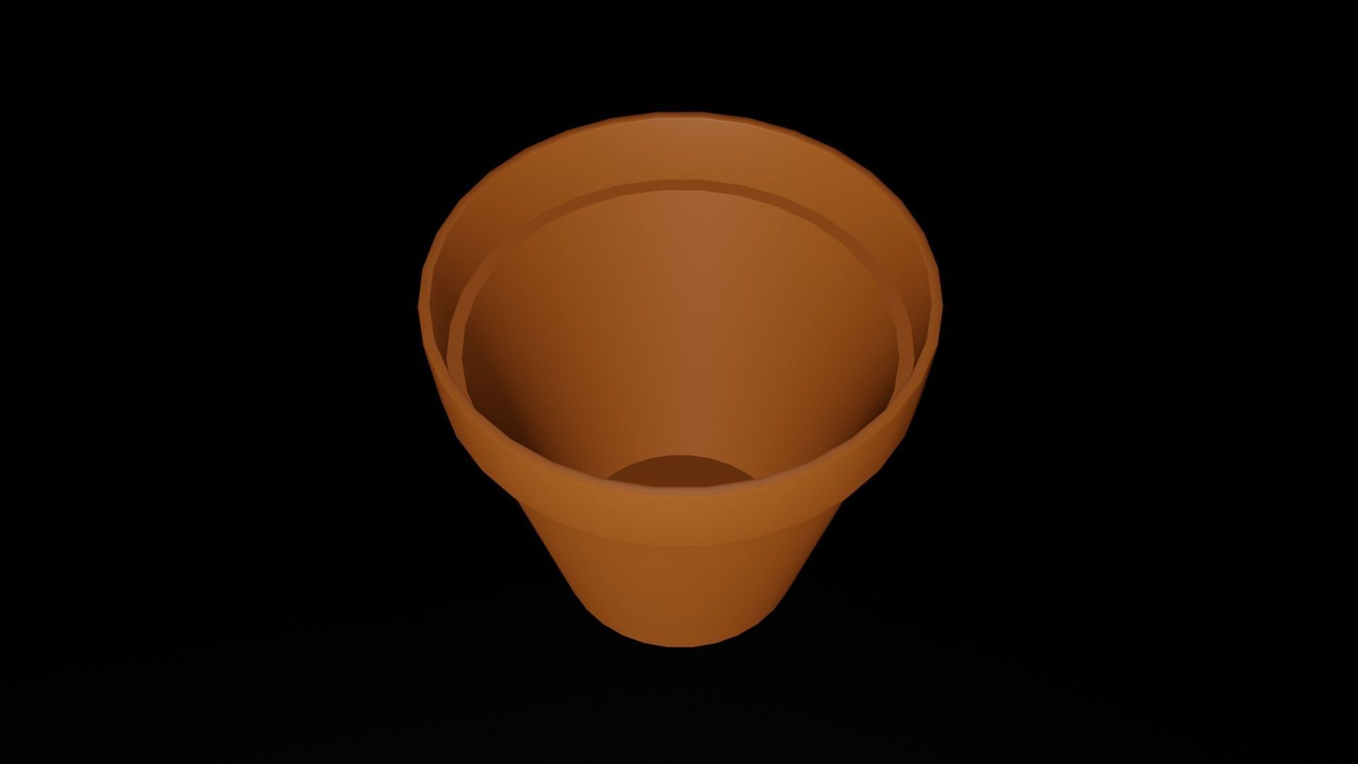 Flower Pot Free low-poly 3D model_1