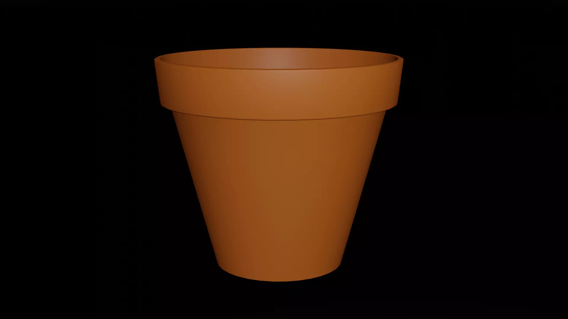 Flower Pot Free low-poly 3D model_0