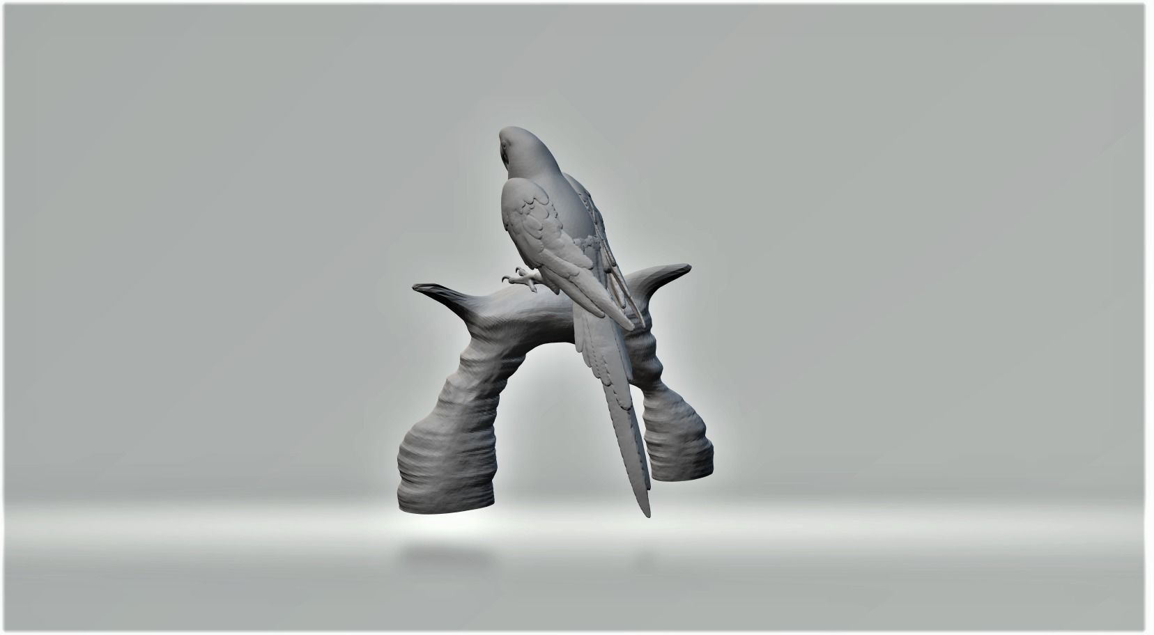 Papagei Parrot Free 3D print model_3