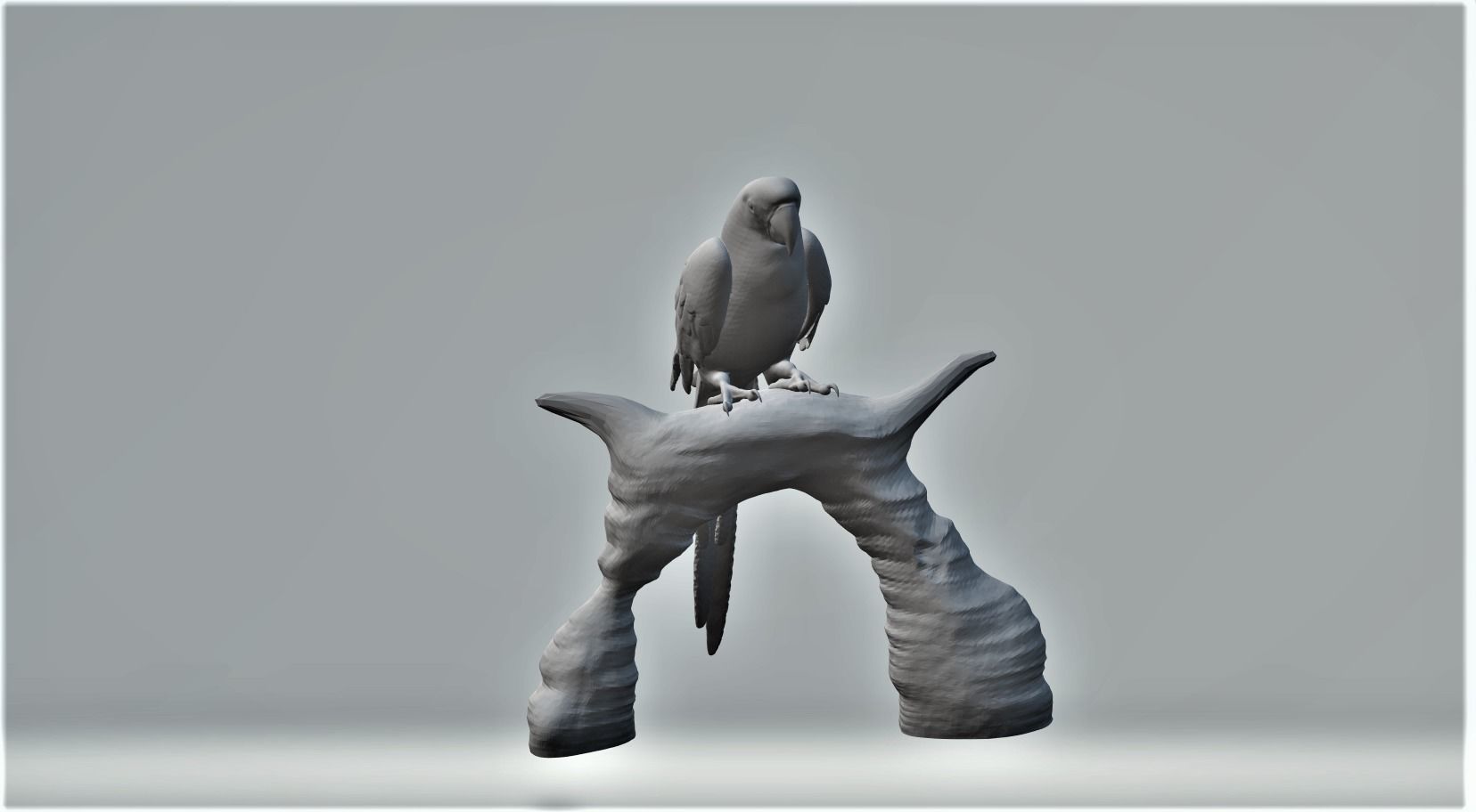 Papagei Parrot Free 3D print model_1