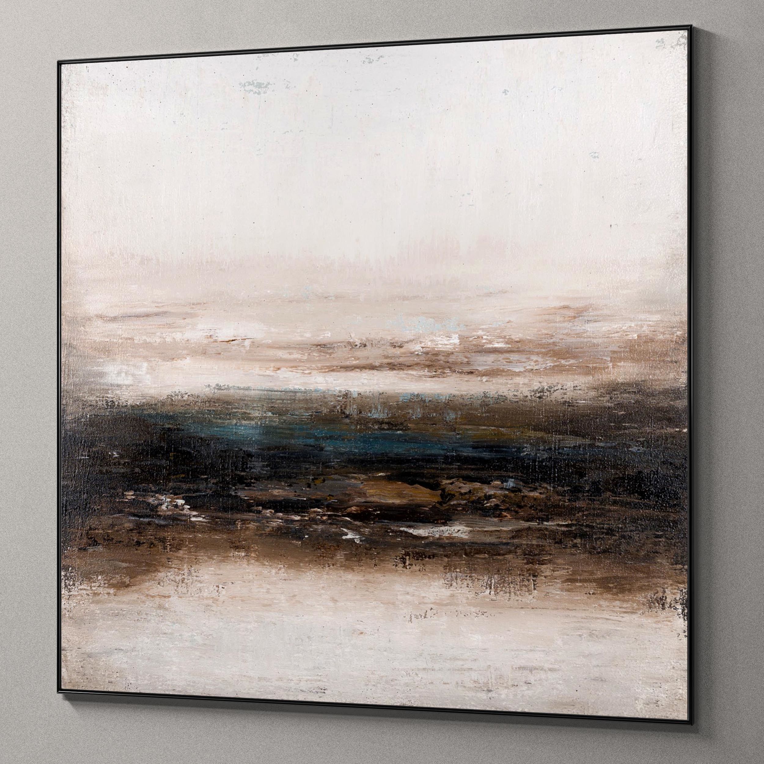 Plaster two square photo frames 41 Low-poly 3D model_5