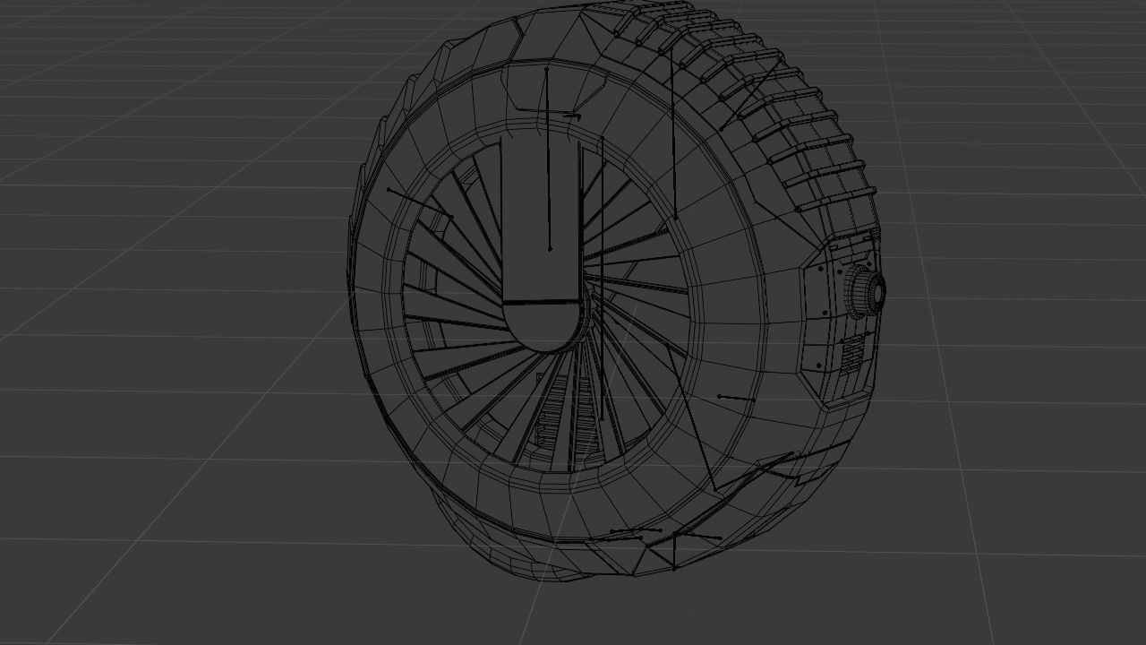 DRONE BOT rigged - animated 3D model_26