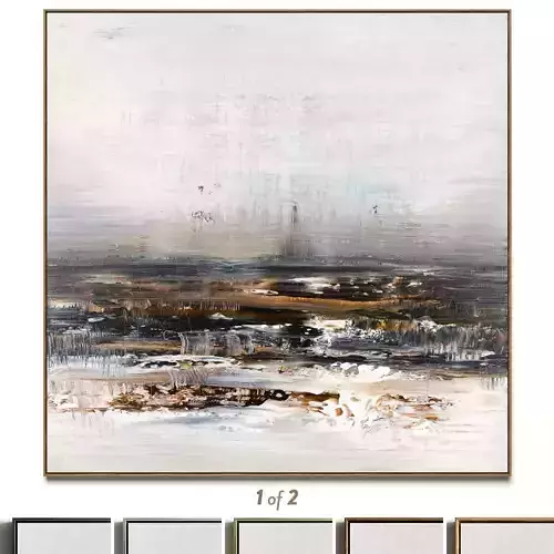 Plaster two square photo frames 42