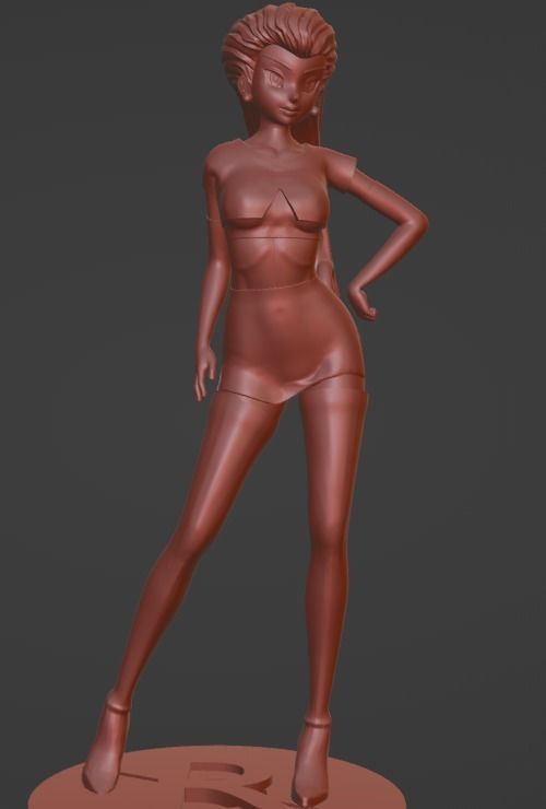 Jessie  pokemon 3D printable model 3D print model_10