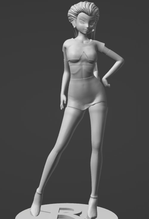 Jessie  pokemon 3D printable model 3D print model_9