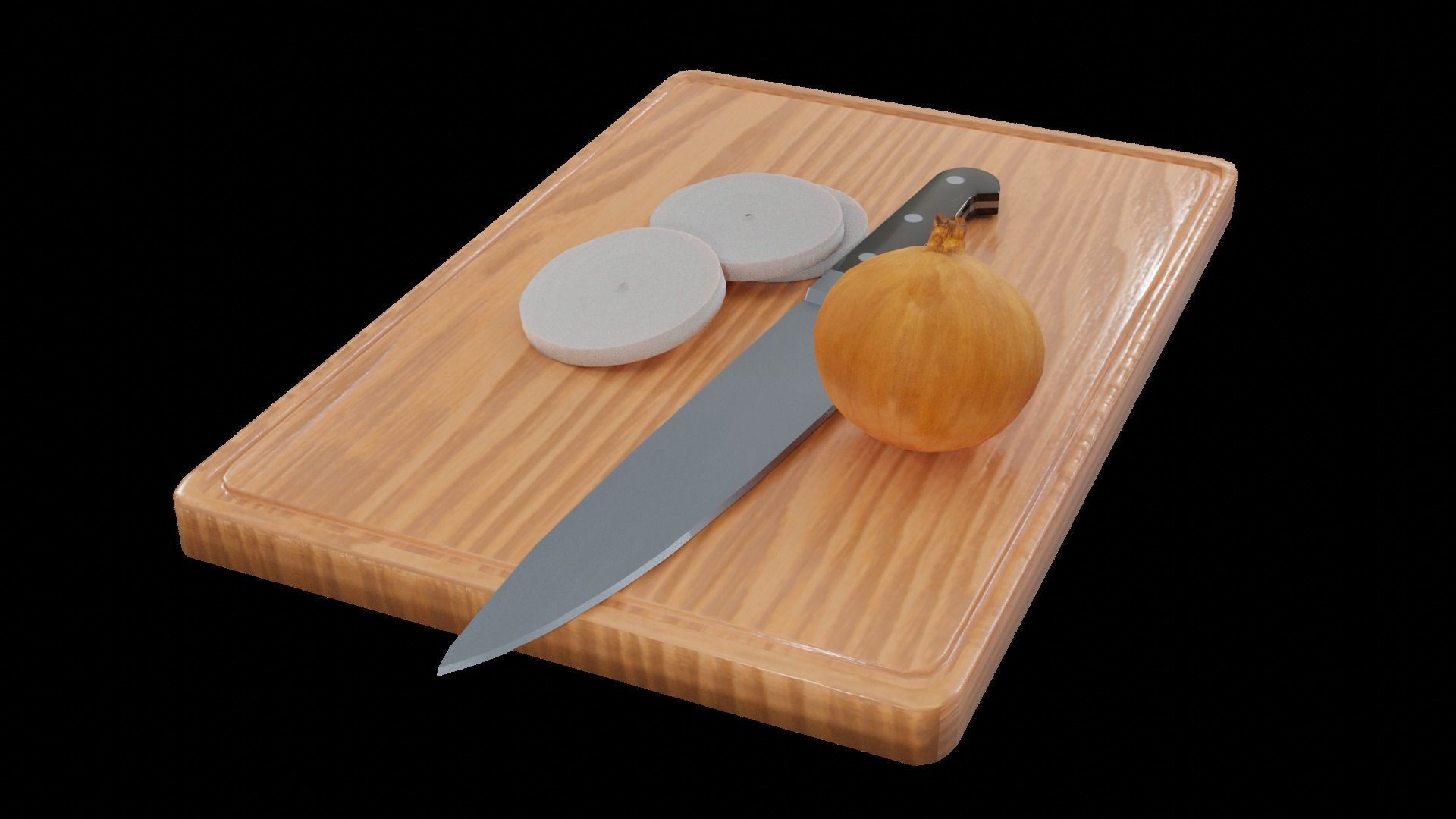 Cutting board Free 3D model_4