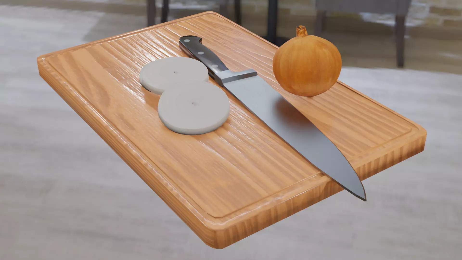 Cutting board Free 3D model_0