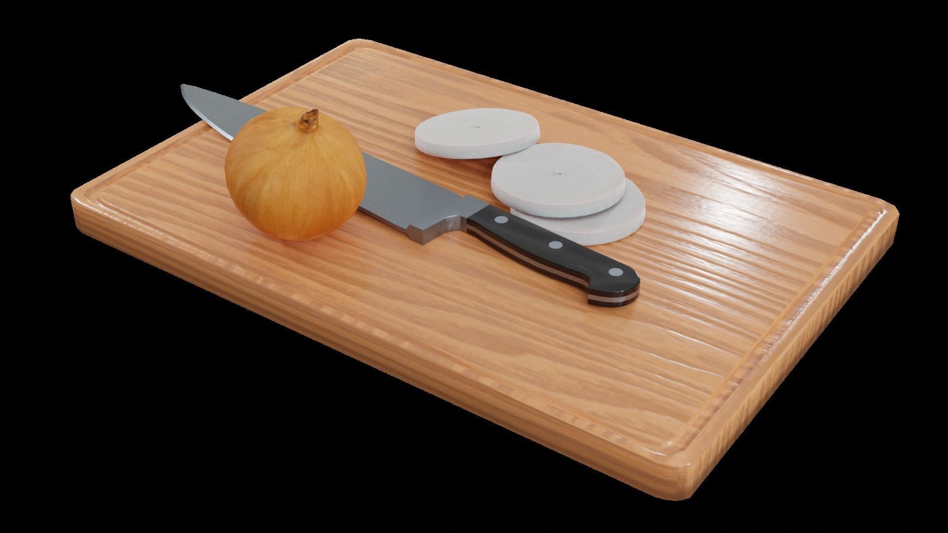 Cutting board Free 3D model_5