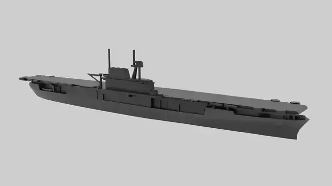 USS Enterprise CV-6 - Model for small scale printing Free 3D print model