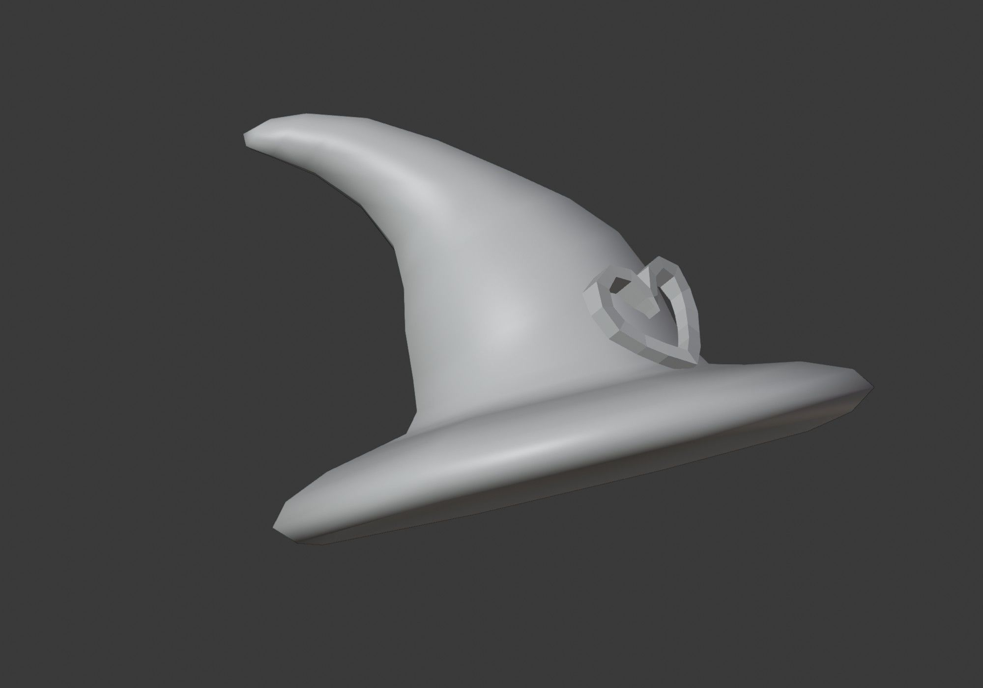witch hat Low-poly 3D model_10
