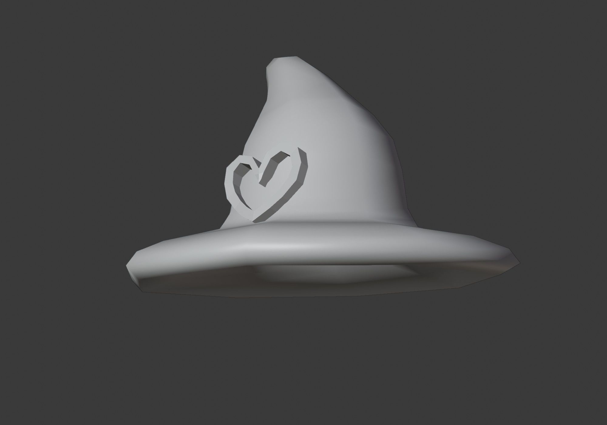 witch hat Low-poly 3D model_11