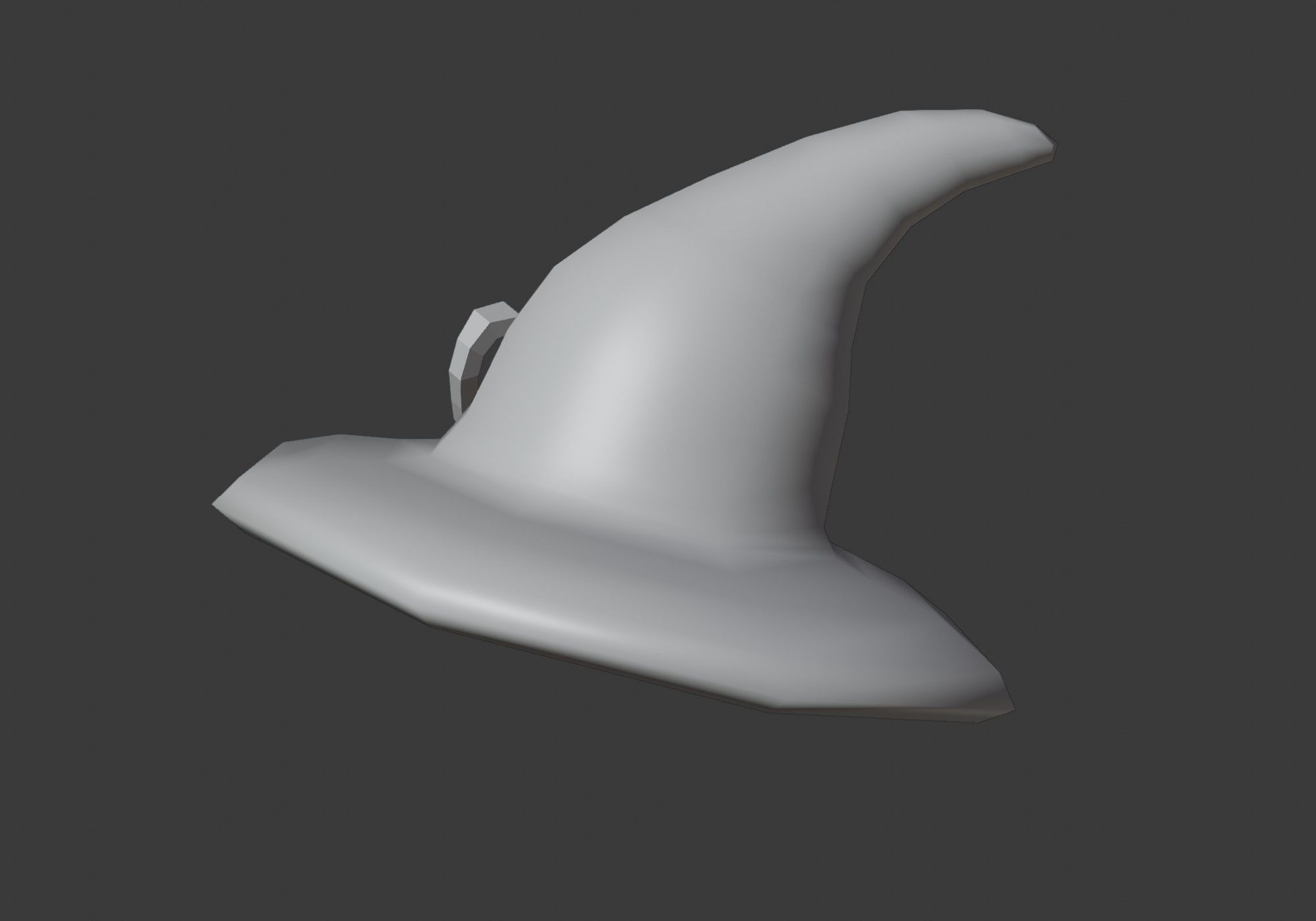 witch hat Low-poly 3D model_12
