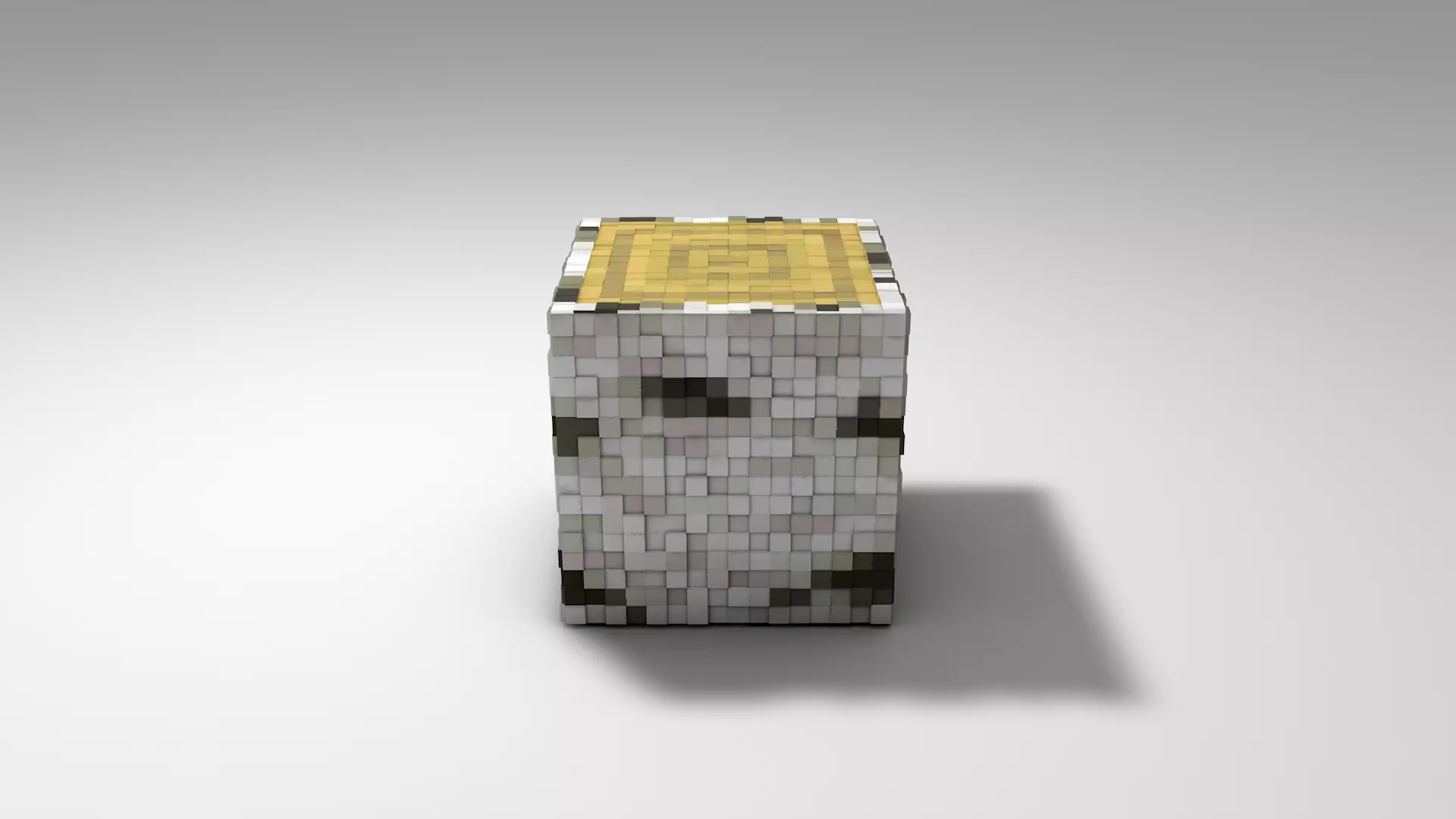 Birch log Minecraft Low-poly 3D model