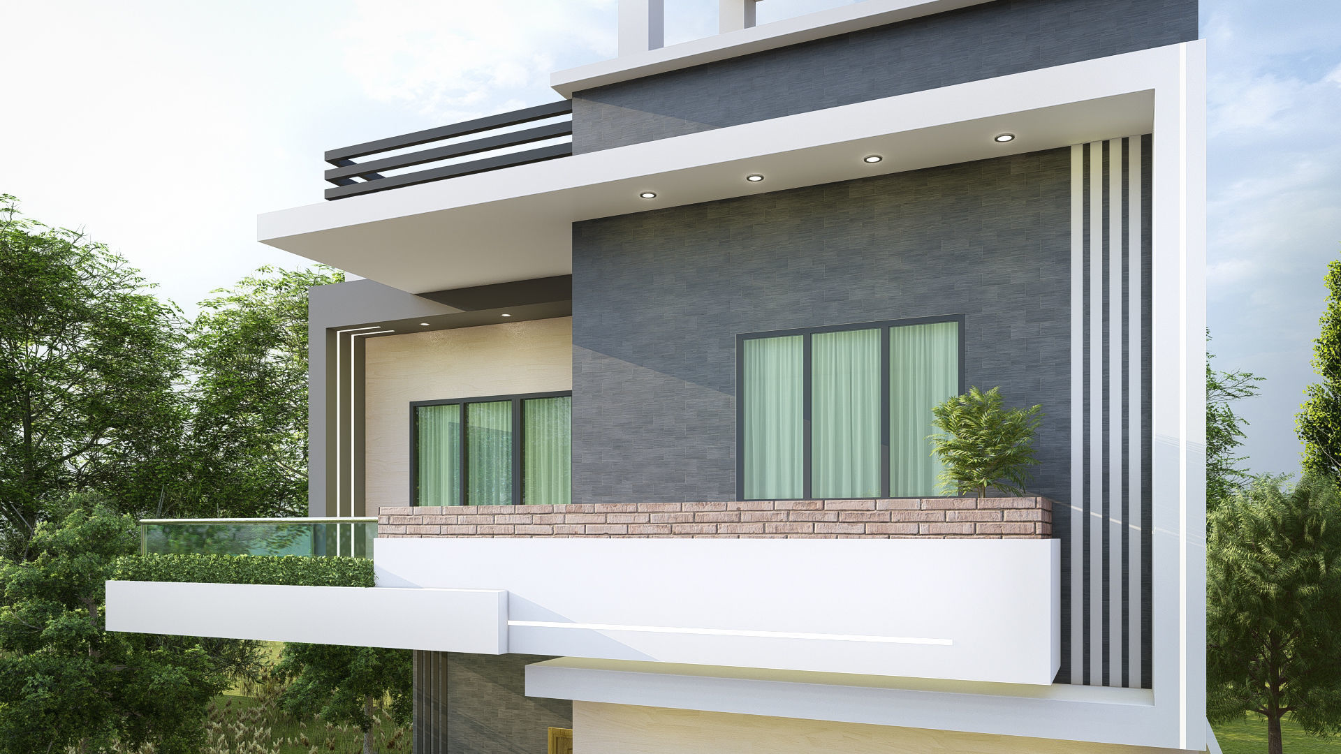 Lumion 11 villa exterior 3d model 3D model_3
