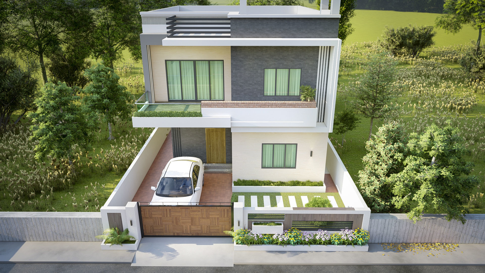 Lumion 11 villa exterior 3d model 3D model_2