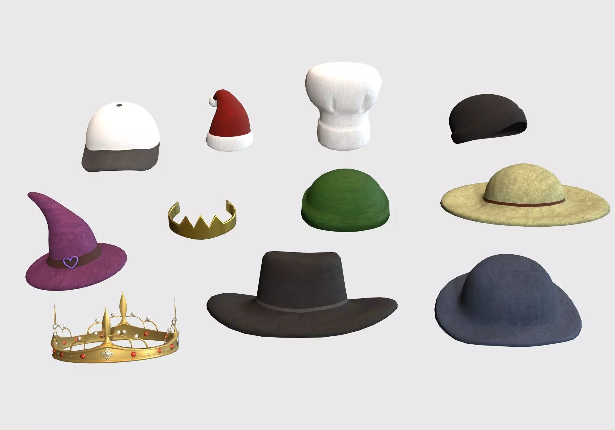 12x hat package 3D model_0
