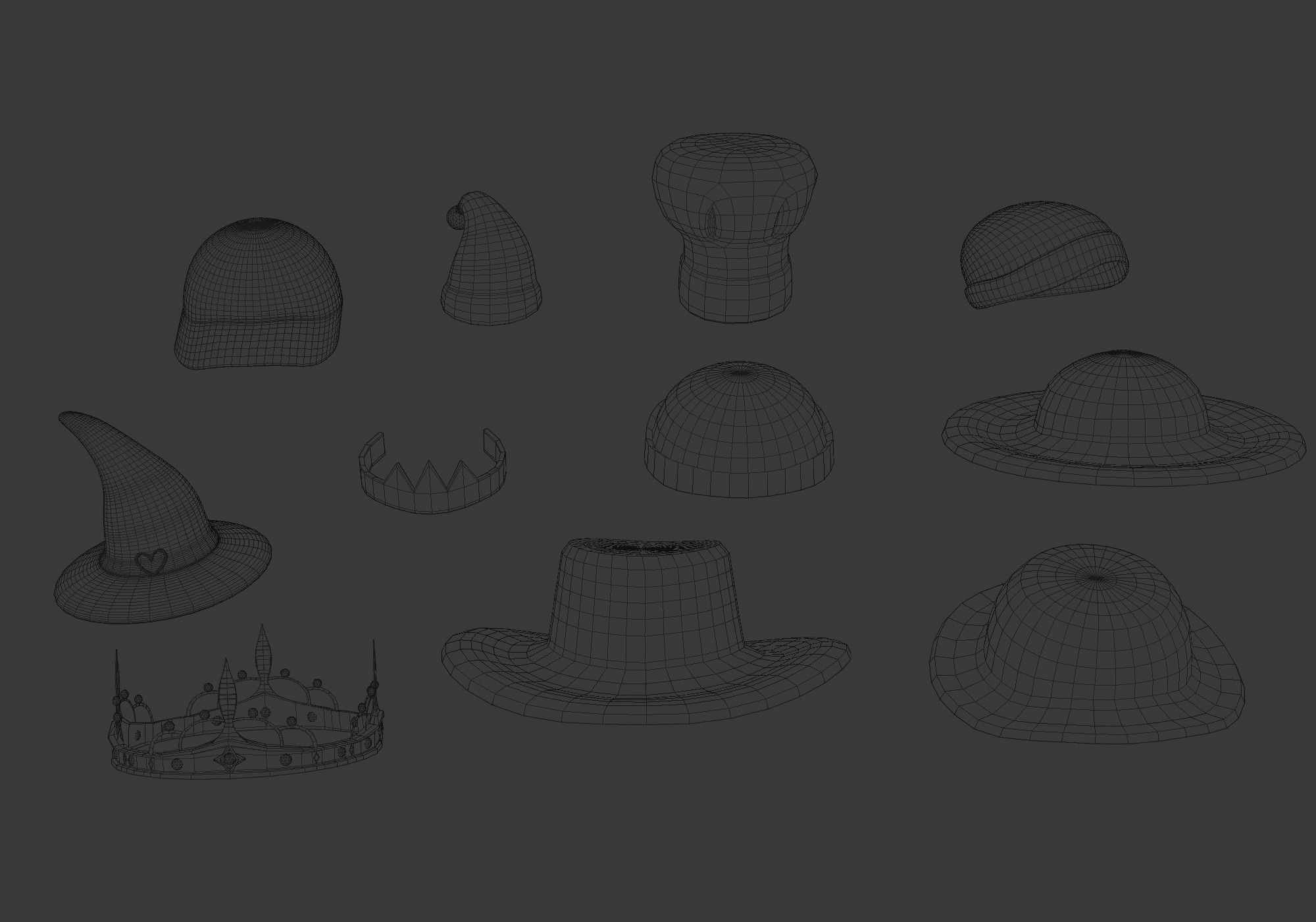 12x hat package 3D model_10