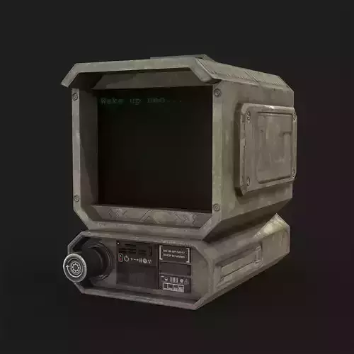 Sci-Fi Monitor Low-poly 3D model
