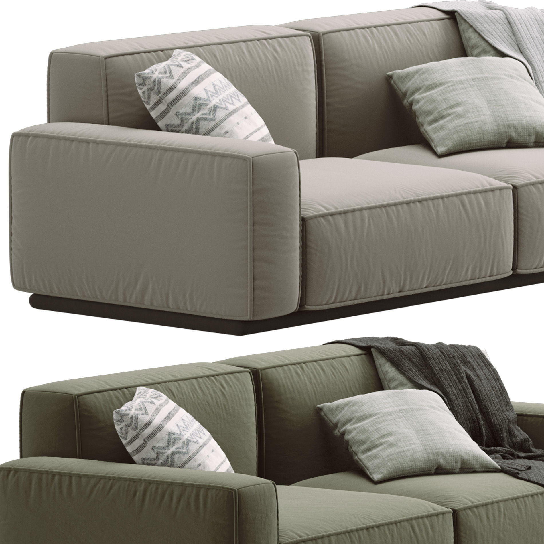 Sofa Arflex Marechiaro 2  3D model_1