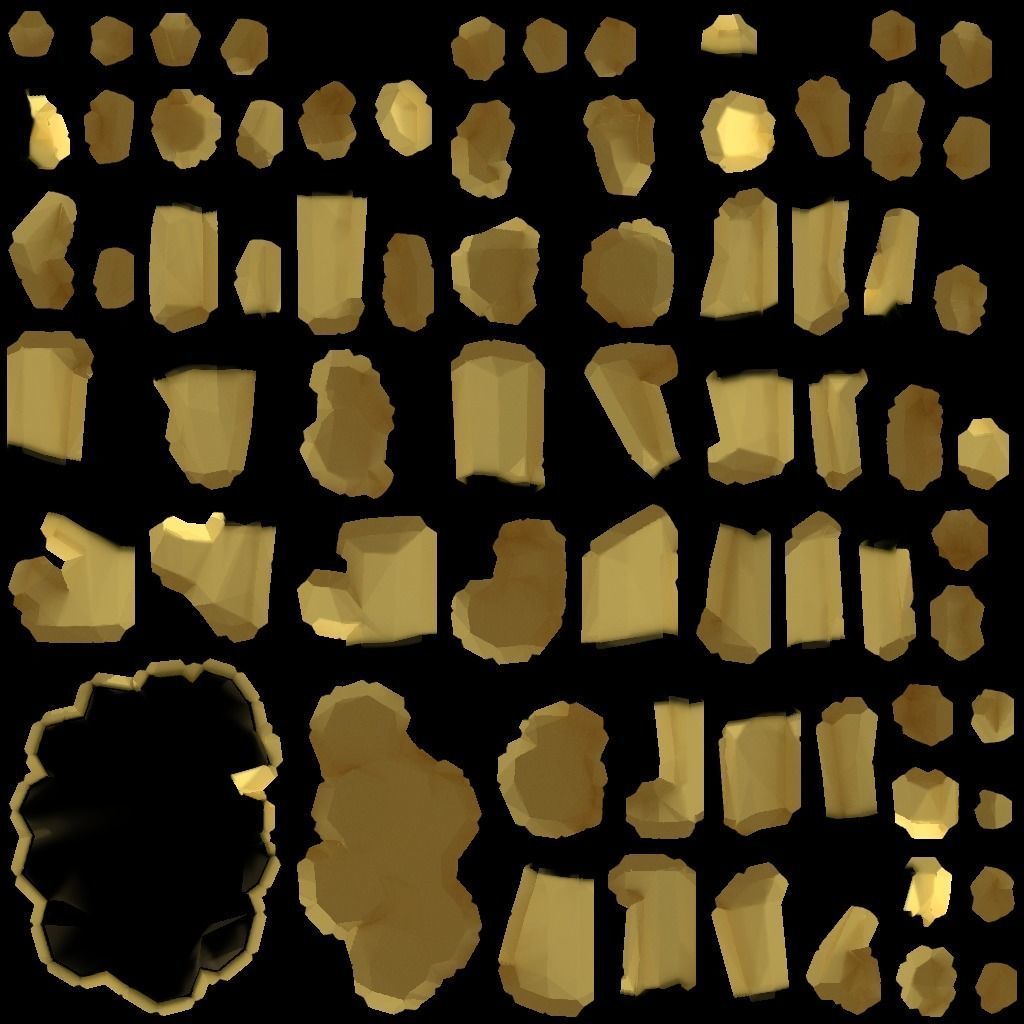 Japanese Stylized Rock Island 3D model_9