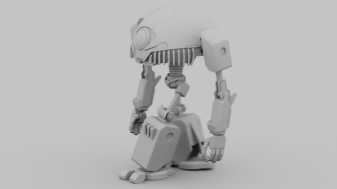 TOON BOT rigged - animated character 3D model_17