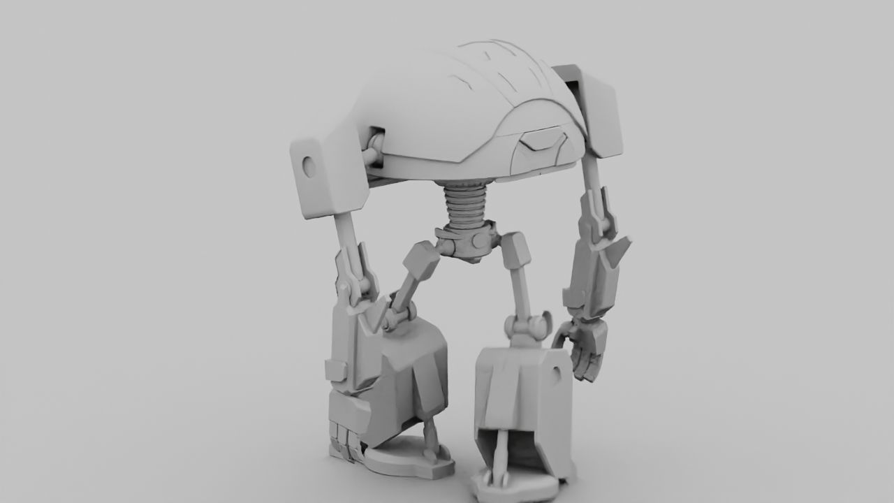 TOON BOT rigged - animated character 3D model_19