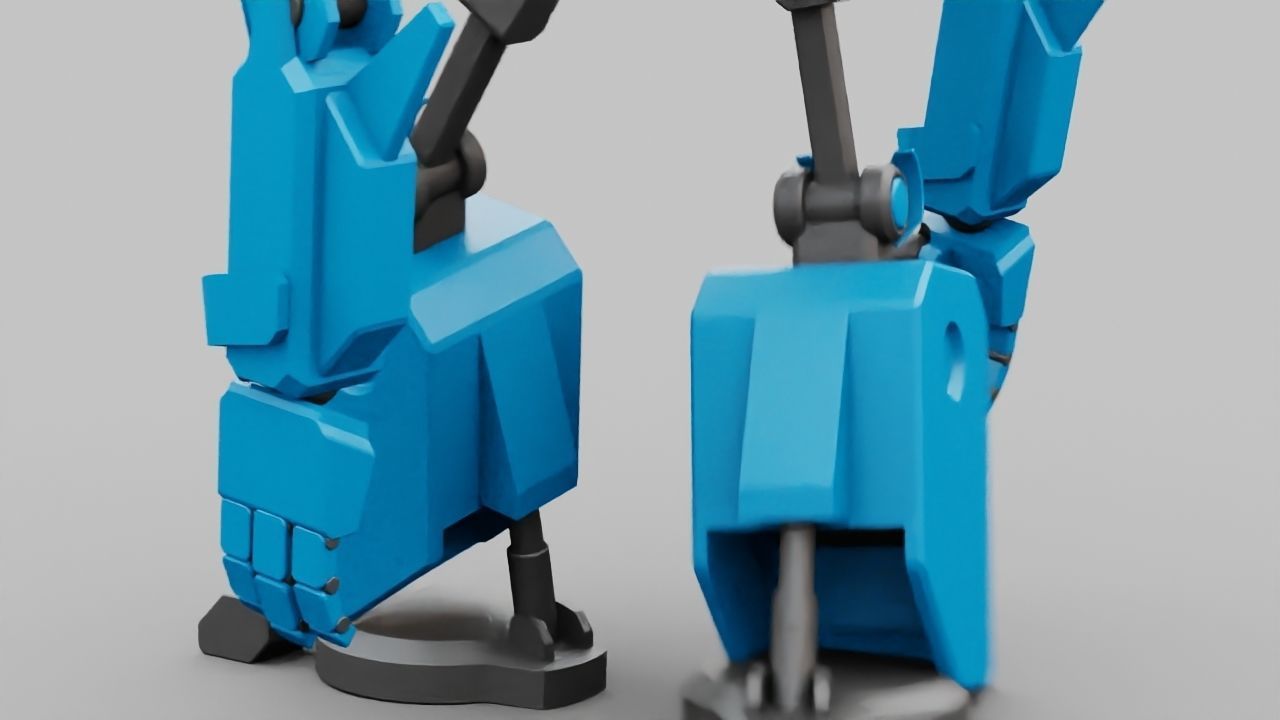 TOON BOT rigged - animated character 3D model_2