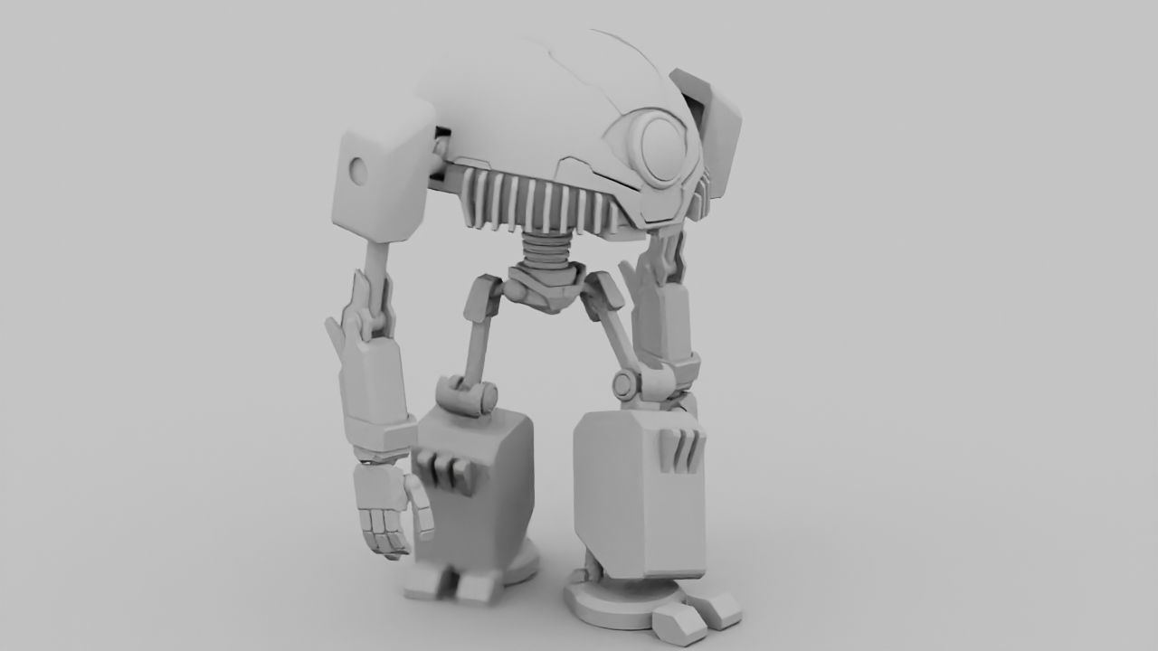TOON BOT rigged - animated character 3D model_23