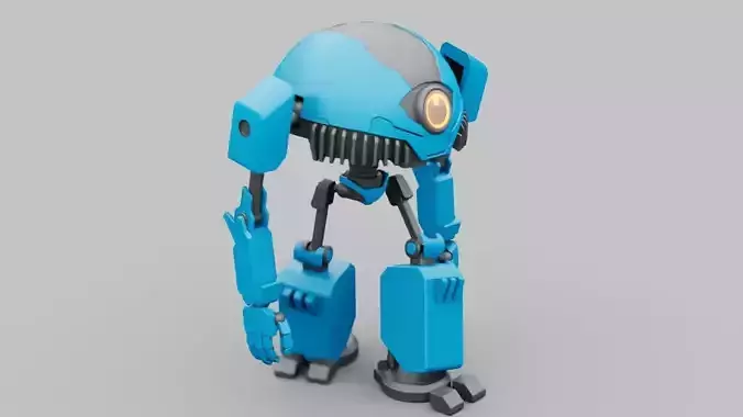 TOON BOT rigged - animated character
