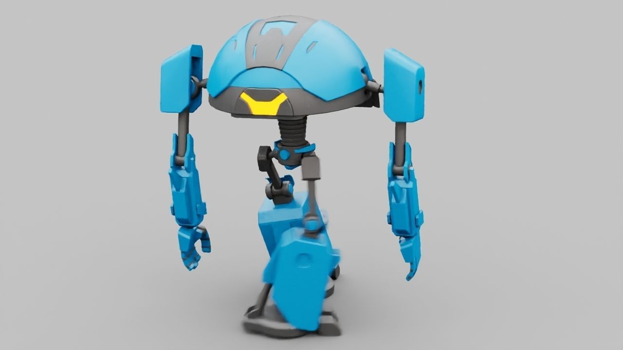 TOON BOT rigged - animated character 3D model_14