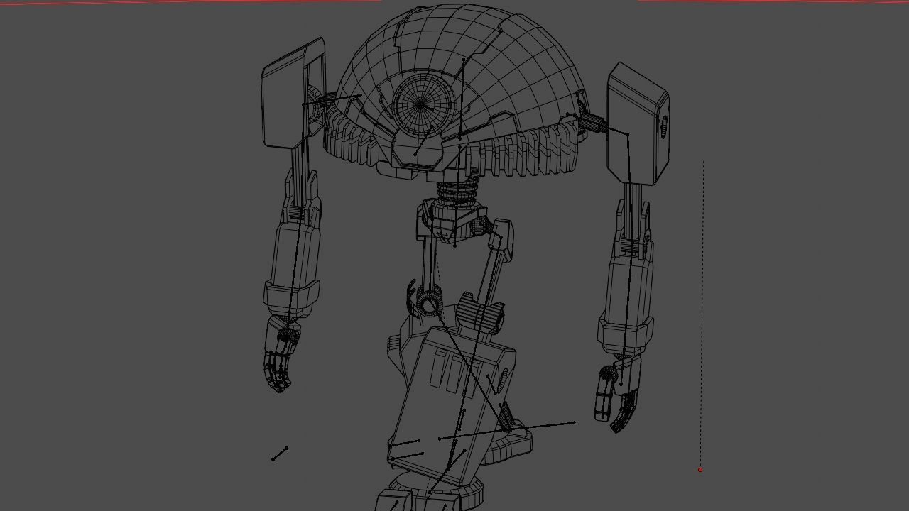 TOON BOT rigged - animated character 3D model_25